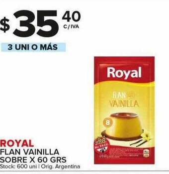 Carrefour Maxi Royal Flan Vainilla Sobre oferta