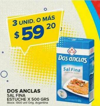 Carrefour Maxi Dos Anclas Sal Fina Estuche oferta