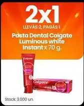 Changomas Colgate - pasta dental luminous white instant oferta