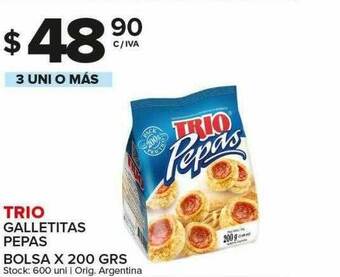 Carrefour Maxi Trio Galletitas Pepas oferta