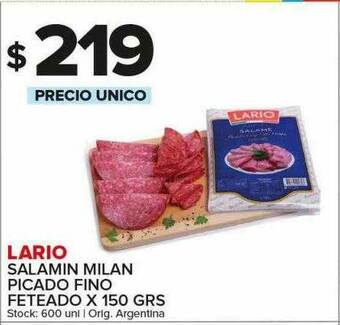 Carrefour Maxi Lario Salamin Milan Picado Fino Feteado oferta