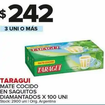 Carrefour Maxi Taragui Mate Cocido En Saquitos Diamantados oferta