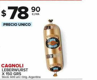 Carrefour Maxi Cagnoli Leberwurst oferta