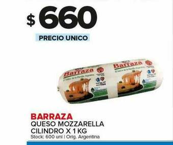Carrefour Maxi Barraza Queso Mozzarella Cilindro oferta