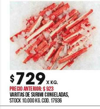Coto Varitas De Surimi Congeladas oferta