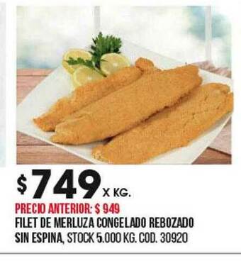 Coto Filet De Merluza Congelado Rebozado Sin Espina oferta