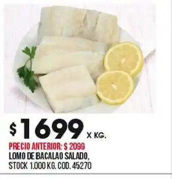 Coto Lomo De Bacalao Salado oferta