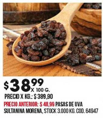 Coto Pasas De Uva Sultanina Morena oferta