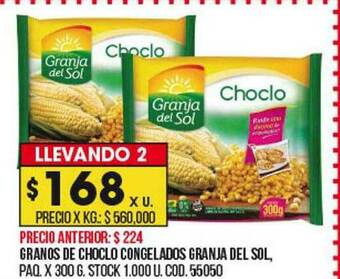 Coto Granos De Choclo Congelados Granja Del Sol oferta