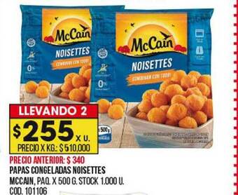 Coto Papas Congeladas Noisettes Mccain oferta