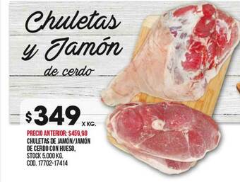 Coto Chuletas De Jamón Jamón De Cerdo Con Hueso oferta
