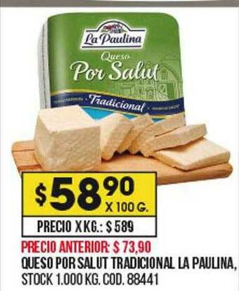 Coto Queso Por Salut Tradicional La Paulina oferta