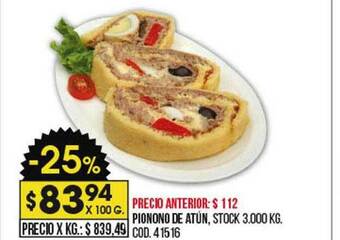 Coto Pionono De Atún oferta