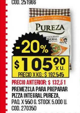 Premezcla Para Preparar Pizza Integral Pureza