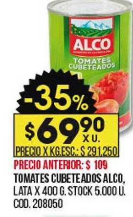 Coto Tomates Cubeteados Alco oferta