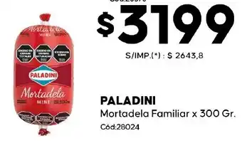Diarco Paladini mortadela familiar oferta