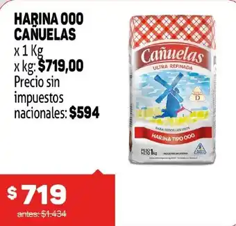 Makro Cañuelas harina 000 oferta