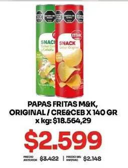Makro M&K papas fritas original / cre&ceb oferta
