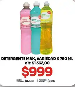 Makro M&K detergente oferta