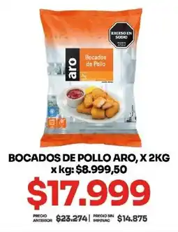 Makro Aro bocados de pollo oferta