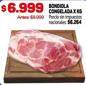 Makro Bondiola congelada oferta