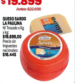 Makro La paulina queso sardo oferta