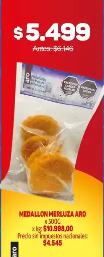 Makro Aro medallon merluza oferta