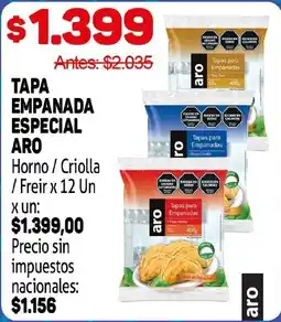 Makro Aro tapa empanada especial oferta