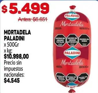 Makro Paladini mortadela oferta