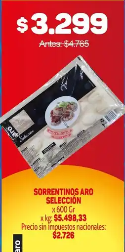Makro Sorrentinos aro selección oferta