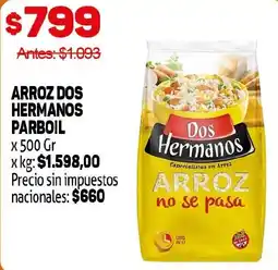Makro Dos Hermanos arroz oferta