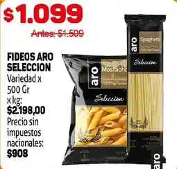 Makro Aro fideos selección oferta