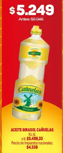 Makro Cañuelas aceite girasol oferta