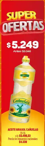 Makro Cañuelas aceite girasol oferta