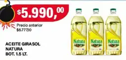 Supermercados Damesco Natura aceite girasol oferta