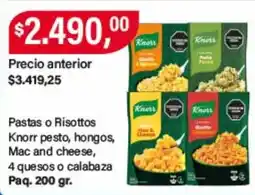 Supermercados Damesco Knorr pastas o risottos oferta