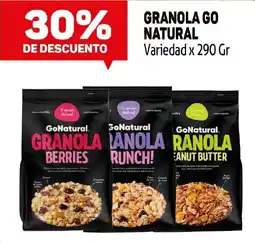 Makro Go natural granola variedad oferta