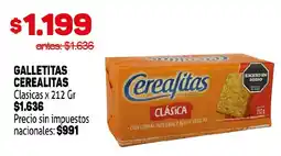 Makro Cerealitas galletitas clasicas oferta