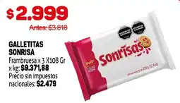 Makro Sonrisas galletitas oferta