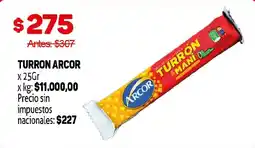 Makro Arcor turron mani oferta