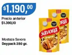 Supermercados Damesco Savora mostaza oferta