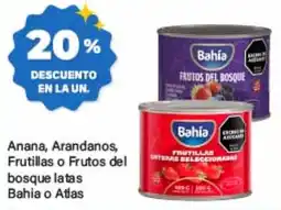 Supermercados Damesco Bahía anana arandanos frutillas o frutos del bosque latas oferta