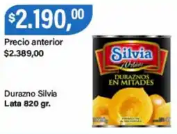Supermercados Damesco Silvia duraznos en mitades oferta
