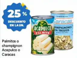 Supermercados Damesco Acapulco palmito o champignon caracas oferta