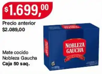 Supermercados Damesco Nobleza Gaucha mate cocido oferta