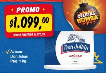 Supermercados Damesco Don julian azucar oferta
