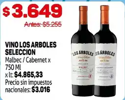 Makro Los arboles vino seleccion oferta