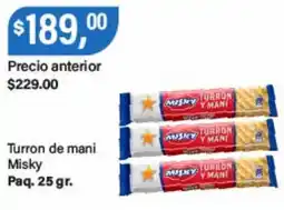 Supermercados Damesco Misky turron de mani oferta