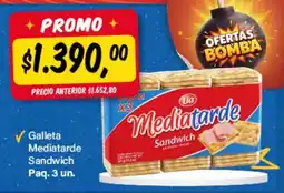 Supermercados Damesco Lia mediatarde sandwich oferta