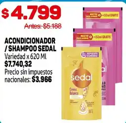 Makro Sedal acondicionador / shampoo oferta